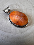 Ernest Hawthorne Spiny Oyster & Sterling Silver Pendant