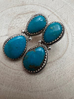 Ernest Hawthorne Turquoise & Sterling Silver Earrings