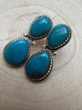 Ernest Hawthorne Turquoise & Sterling Silver Earrings