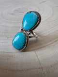 Ernest Hawthorne Turquoise & Sterling Silver Ring - Size 7
