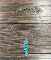 Cascading Navajo Turquoise Necklace