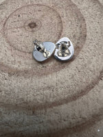 Gaynell Parker Sterling & Kingman Turquoise Bear Claw Post Earrings
