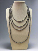 Graduated Sterling pearl necklace - 22 inch