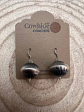 Handmade and stamped Navajo Pearl Earrings by Preston Haley
