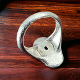 Large Opalite Ring on Sterling - Size 8