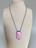 Large Pink Conch on Sterling Silver Necklace by Tia Long - 18 inch
