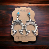 Lee Shorty Turquoise & Sterling Silver Earrings