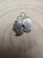 Navajo Handmade Kingman Turquoise Earrings by Sharon McCarthy