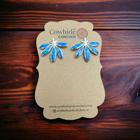 Opalite & Sterling Silver Post Earrings