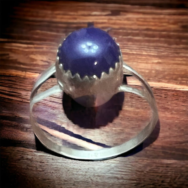 Robert Martinez Lapis & Sterling Silver Ring Sz. 7.5