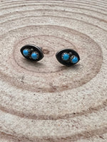 Small Turquoise Post Earrings with Turquoise