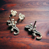 Sterling Gecko Post Earrings