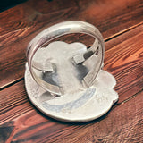 Turquoise Ring - Gorgeous Blue & Hand stamping on Sterling - Size 7