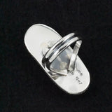 Turquoise & Sterling Silver Ring by Leslie Nez  - Size 9.5