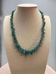 Turquoise with 3 mm Sterling Silver Pearls - 18 inch