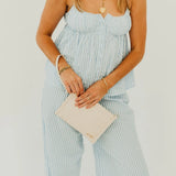 Checkered Crossbody Clutch