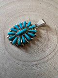 Vera Hallusewa Turquoise & Sterling Silver Pendant