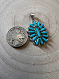 Vera Hallusewa Turquoise & Sterling Silver Pendant