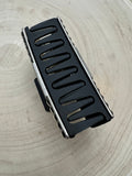 Western Boot Stitch Claw Clip — 3.25" Cowboy-Boot-Inspired Hair Statement