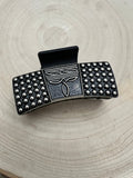 Western Boot Stitch Claw Clip — 3.25" Cowboy-Boot-Inspired Hair Statement
