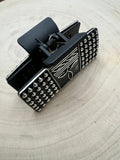 Western Boot Stitch Claw Clip — 3.25" Cowboy-Boot-Inspired Hair Statement